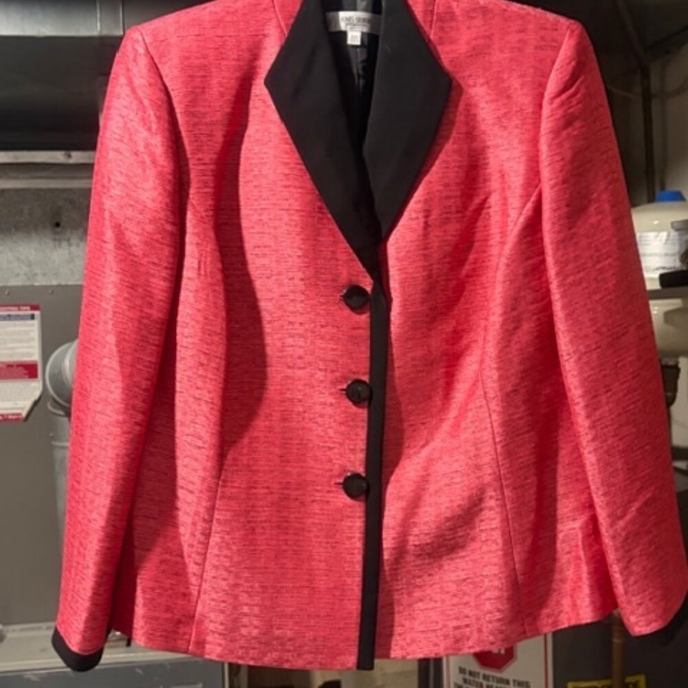 JONES STUDIO WOMEN'S MELON/BLACK BLAZER JACKET 16W